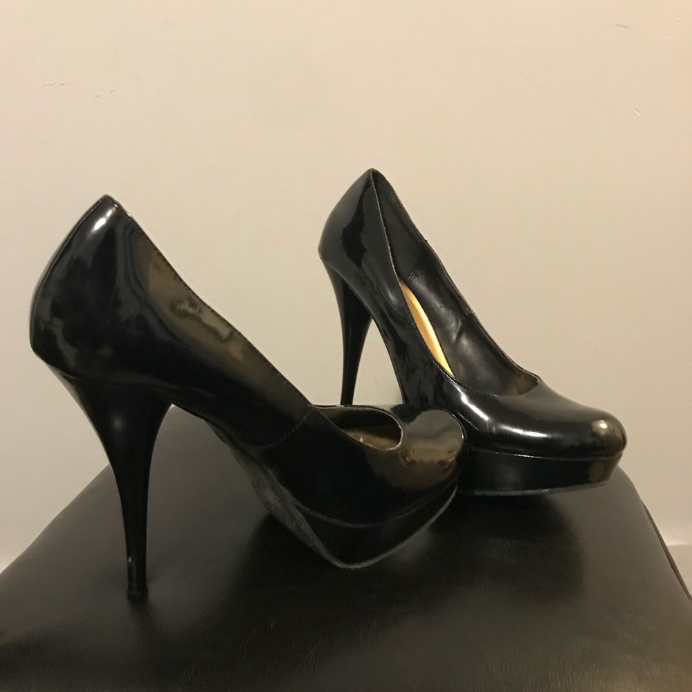 Candies black platform heels